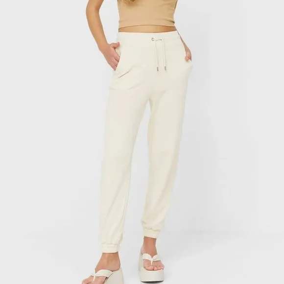 stradivarius plush plush jersey jogging trousers
